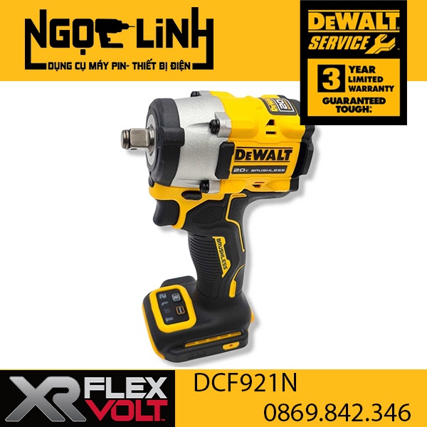 Máy vặn bu lông động lực pin Dewalt DCF921N-KR ( Chưa Pin &amp; Sạc ) (Máy siết bu lông pin Dewalt DCF921)