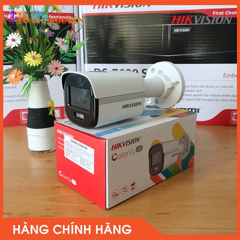 [NHÀ PHÂN PHỐI] Camera Hikvision DS-2CD1027G0-L 2MP - Có Màu Ban Đêm, Tính Năng DWDR, Tiêu Chuẩn IP67