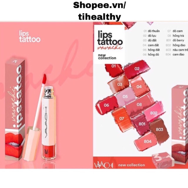 Son Vavachi Lipstick cao cấp full  + thêm son dưỡng