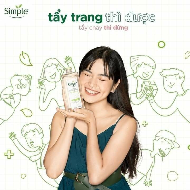Tẩy trang Simple dịu nhẹ- làm sạch sâu