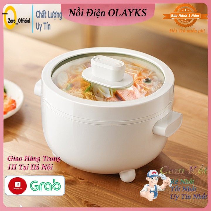 Nồi lẩu mini OLAYKS chống dính hàng chính hãng dung tích 2 lít [Bảo Hành 12 tháng]