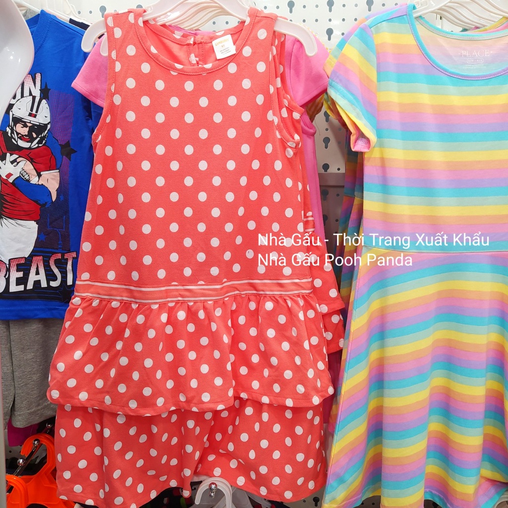 Đầm chấm bi cam sát nách GYMBOREE BG2247