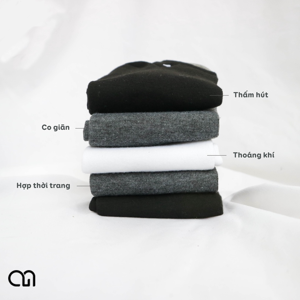 Tất Cổ Ngắn Nam Nữ Thời Trang Hàn Quốc - Vớ Nam Nữ Ngắn 3 Màu Phong Cách Unisex