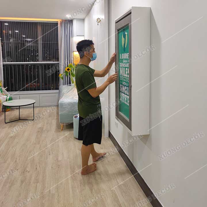 Bàn ăn thông minh gấp gọn treo tường 60x120