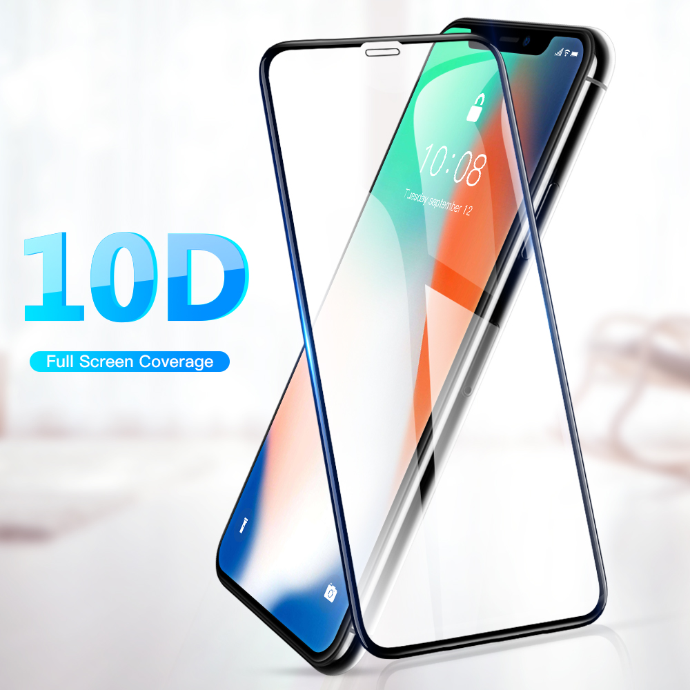 Kính Cường Lực 10d Bảo Vệ Màn Hình Cho Iphone 6 7 8 Plus Iphone 12 Pro Max X Xr Xs Max 11 Pro Max