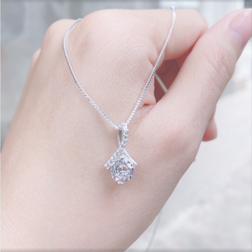 Dây chuyền bạc nữ mặt hình giọt lệ - Trang sức bạc Evasilver