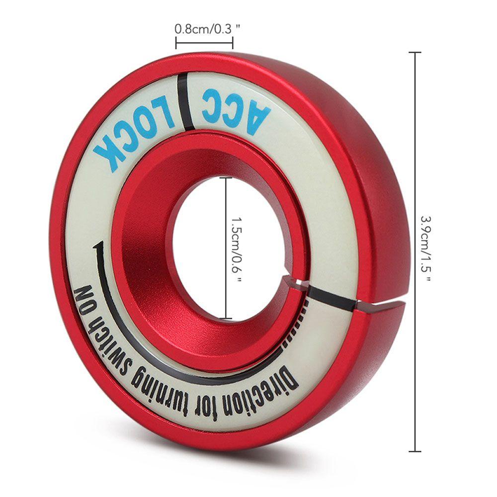 Miếng Dán Lỗ Chìa Khóa Xe Hơi Bằng Hợp Kim Nhôm Màu Dạ Quang Trang Trí Nội Thất