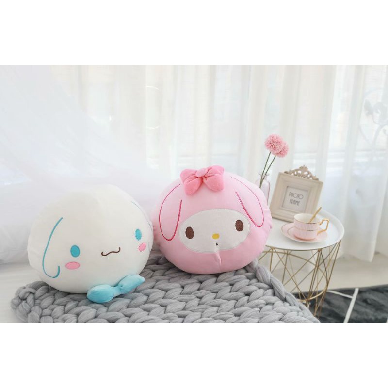 Thú nhồi bông dạng mochi Sanrio cinnamoroll my melody pompompurin hellokitty siêu to thích hợp decor phòng