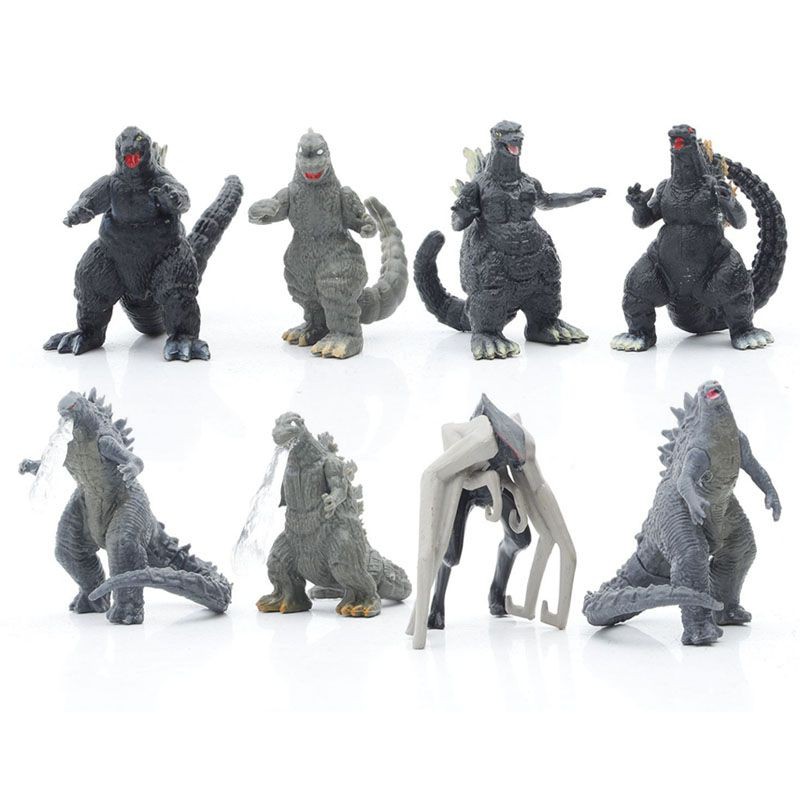 Set 8 Mô Hình Khủng Long Godzilla Bằng Pvc