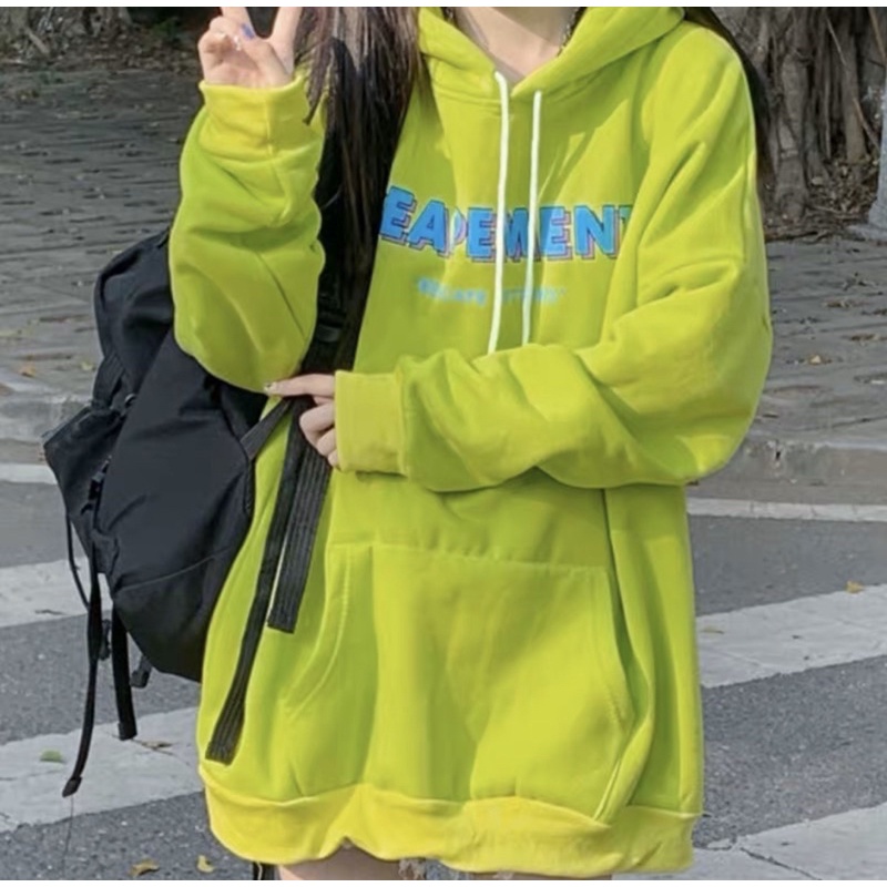 Áo Hoodie Tay Dài Túi Bụng Unisex Xanh Lá SEAPEMENT