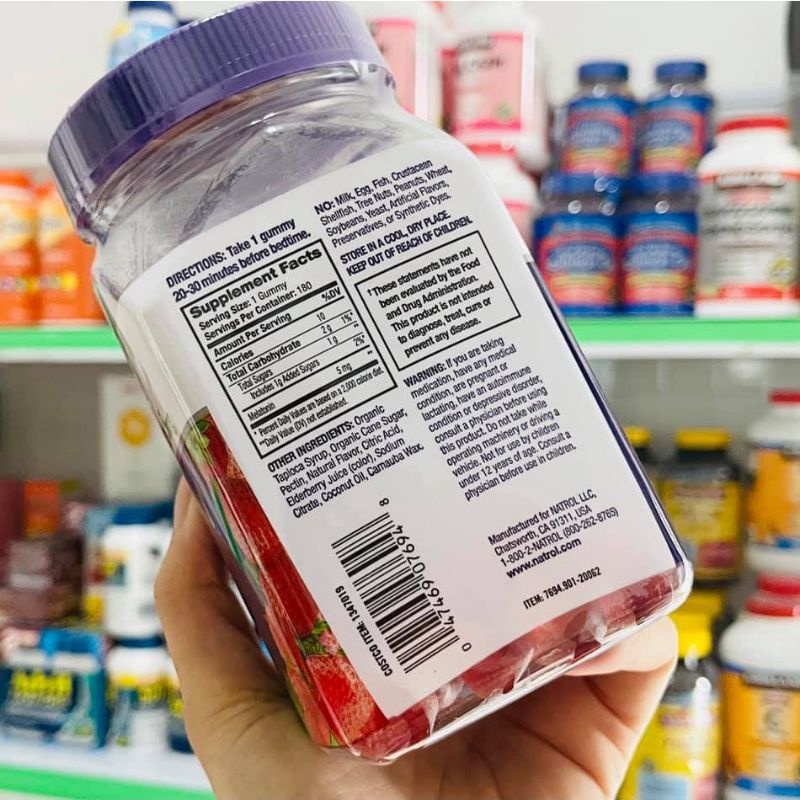 L.ẻ Kẹo / viên hỗ trợ giấc ngủ Melatonin Notrol 5mg - 10mg