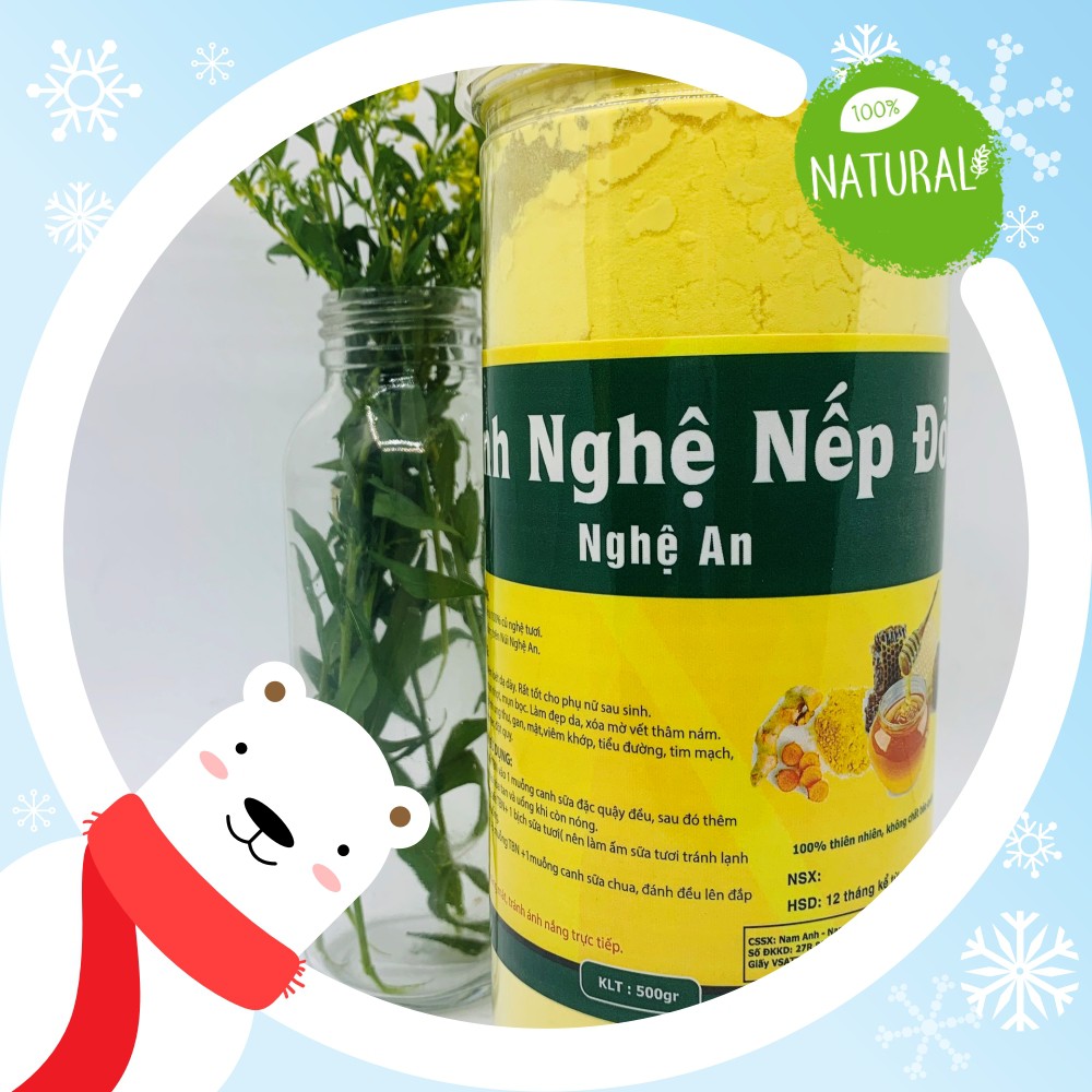 [Mới] Tinh bột nghệ NẾP ĐỎ 100% NGHỆ NẾP ĐỎ 🍠 ĐẸP DA, MỜ VẾT THÂM (250g, 500g)