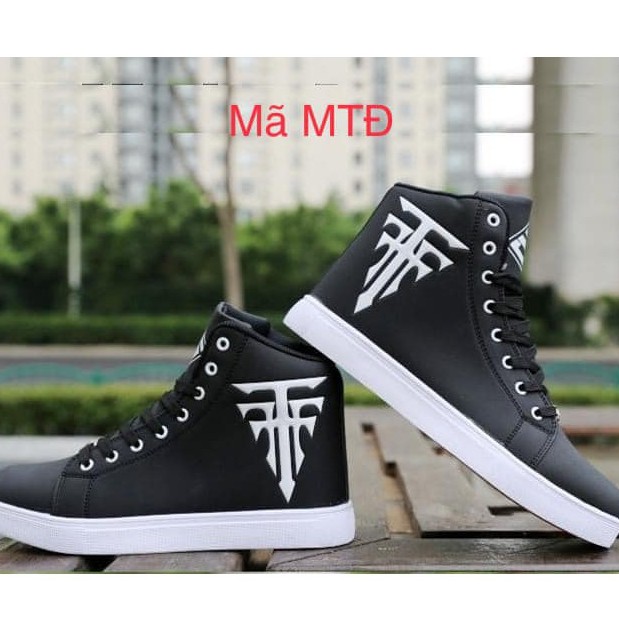 Giày Nam Thể Thao Nam Cao Cấp Hot Trend SPOST Giầy Trắng Cao Cổ Sneaker Nam Nữ MT ĐEN - Hàng Loại 1