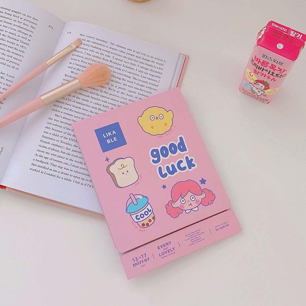 Gương Trang Điểm Gấp Gọn Họa Tiết Hoạt Hình Dễ Thương