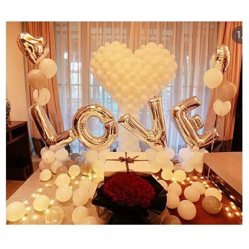 Bong Bóng Latex 10 Inch 2.2g 10 Màu Trắng Macaron Trang Trí Tiệc Cưới / Sinh Nhật Lãng Mạn