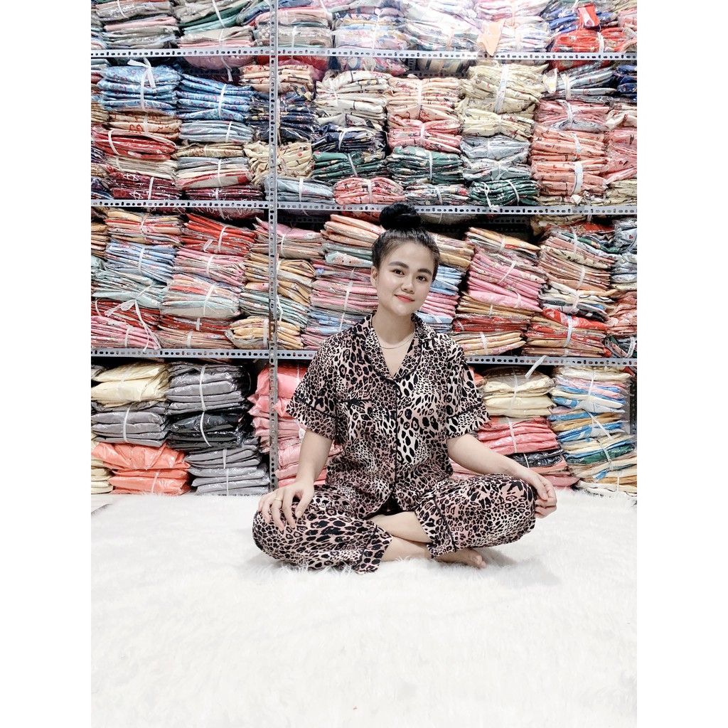 PIJAMA LỤA BEO ( TAY NGẮN QUẦN DÀI )