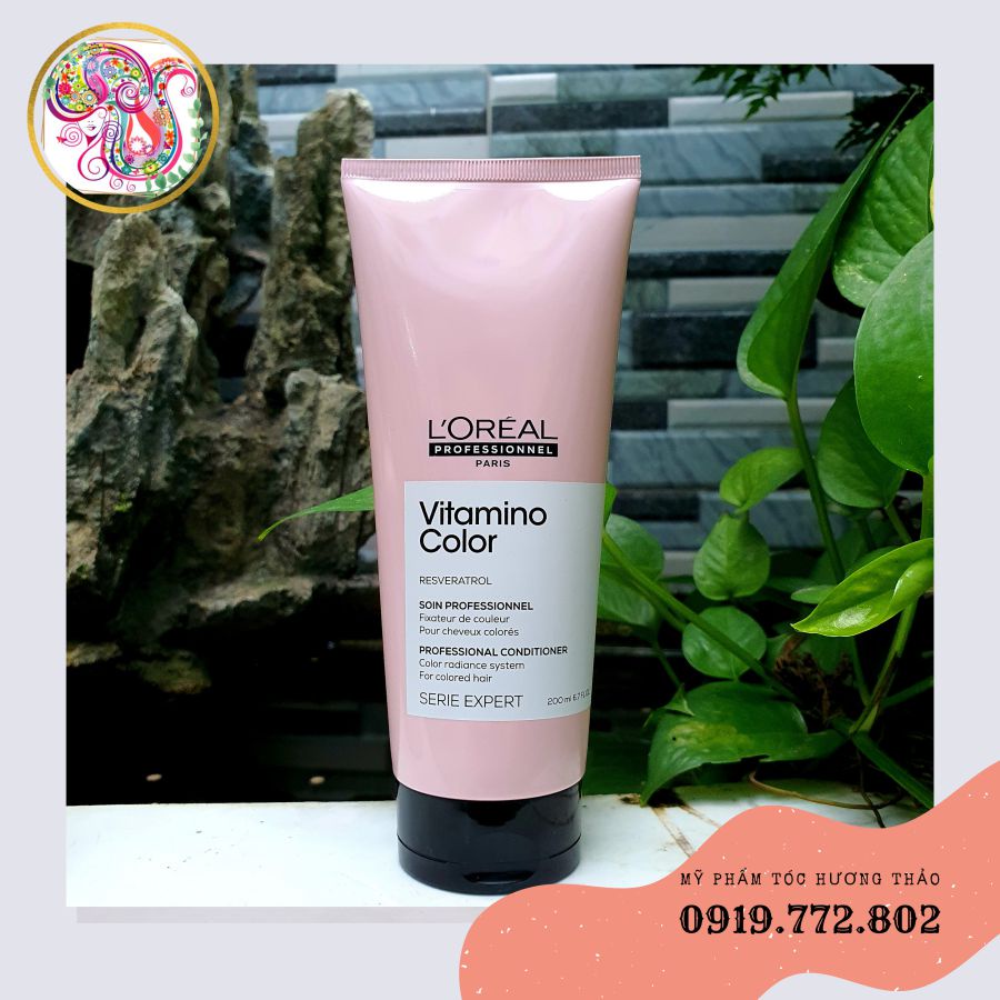 L'Oréal Cặp dầu gội xả giữ màu tóc nhuộm Loreal Professionnel Paris Vitamino color radiance