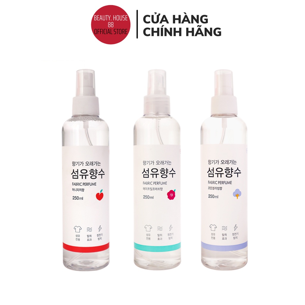 [Có sẵn] Xịt thơm quần áo 250ml Hàn Quốc chính hãng