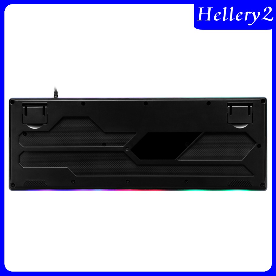Wired 87 Keys Mechanical Gaming Keyboard RGB Rainbow Backlit for PC Gamers