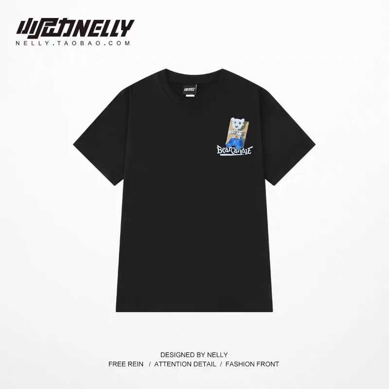 Áo phông Nelly Heybig “BEARCANDIE” 100% cotton hottrend 2022