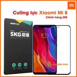 Cường lực Xiaomi Mi 8 chính hãng ESR viền cong 3D độ cứng 9H