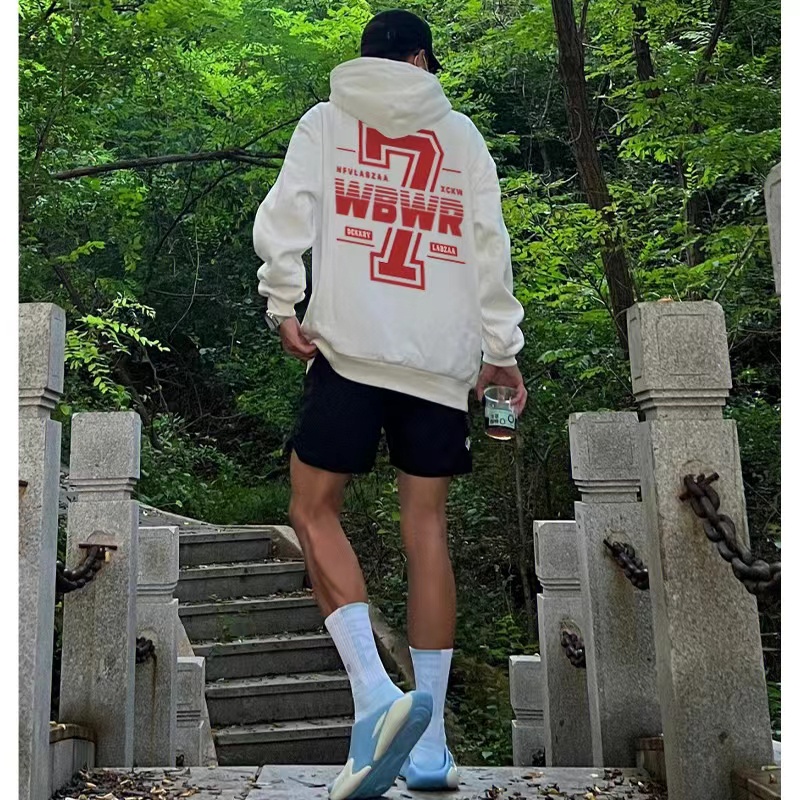 ZHELIHANGFEI Áo Hoodie Họa Tiết In Theo Phong Cách Preppy