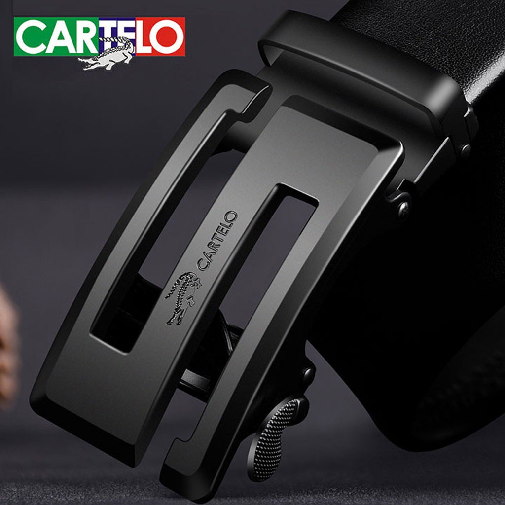 [Video SP Thật] Thắt lưng nam da bò Cartelo cao cấp TL-111i