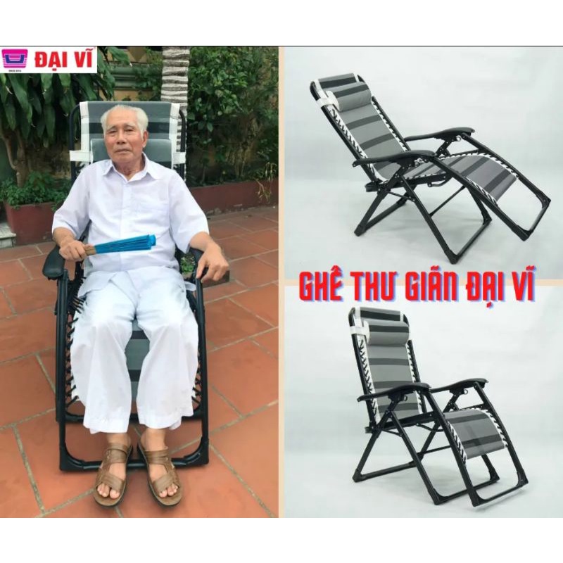 Ghế thư giãn ĐẠI VĨ Tặng gối, khay đựng ly,điện thoại