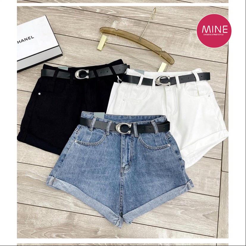 Quần Short Jeans Vải Bò Nữ Xắn Gấu 3 Màu - Quần Đùi Nữ Trơn Dáng Ngắn V032 MSP43951 MSP72255