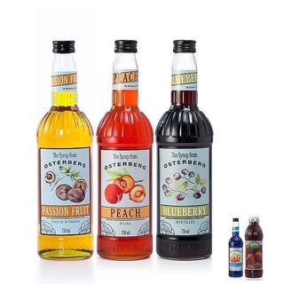 300ml siro osterberg chính hãng vị đào, chanh, bạc hà, việt quất, quế, dâu tây,...