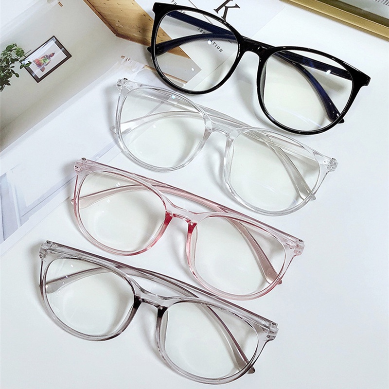 Gọng kính cận Unisex thời trang ABICA mắt tròn khổ lớn đeo chống bụi lắp cận dễ dàng phong cách Hàn Quốc đẹp giá rẻ 068