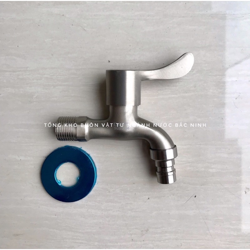 Vòi xả inox sus 304 - Vòi Xả Lạnh inox sus 304 không han phi 21 và 27 cao cấp - vòi nước vòi hồ vòi máy giặt