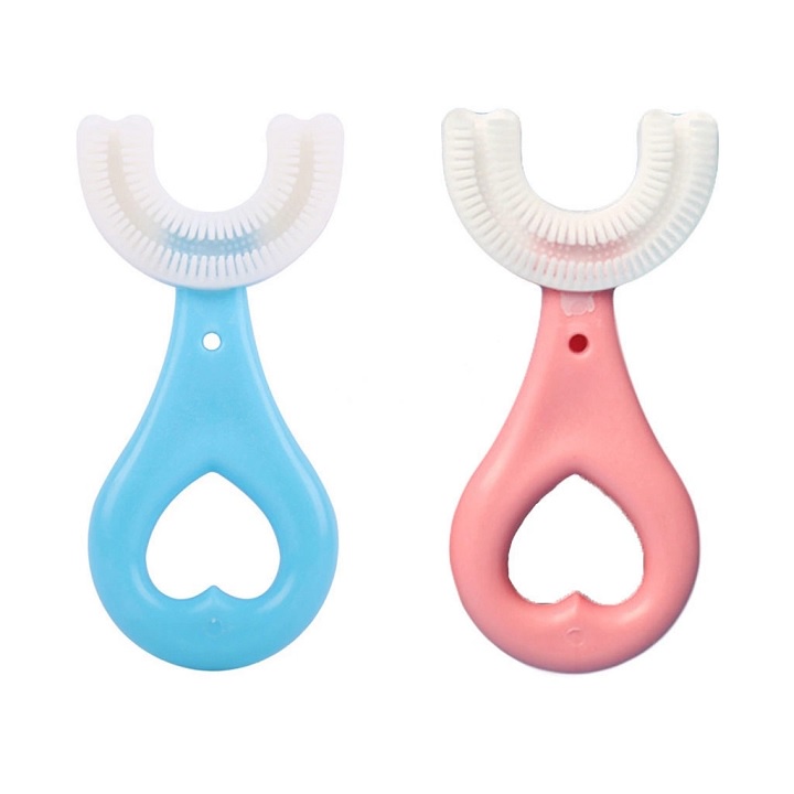 Bàn chải đánh răng hình chữ U mềm mại an toàn dành cho bé 2-6tuổi
