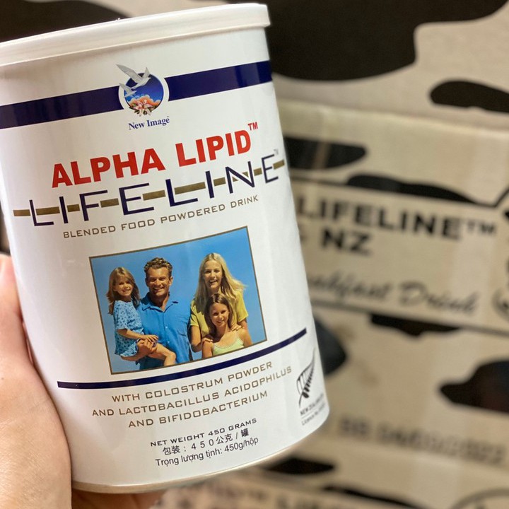 Sữa non Alpha lipid của new zealand 450g + Bình lắc Alpha lipid