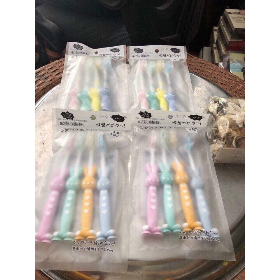 Sét 4 bàn chải trẻ em lông siêu mềm