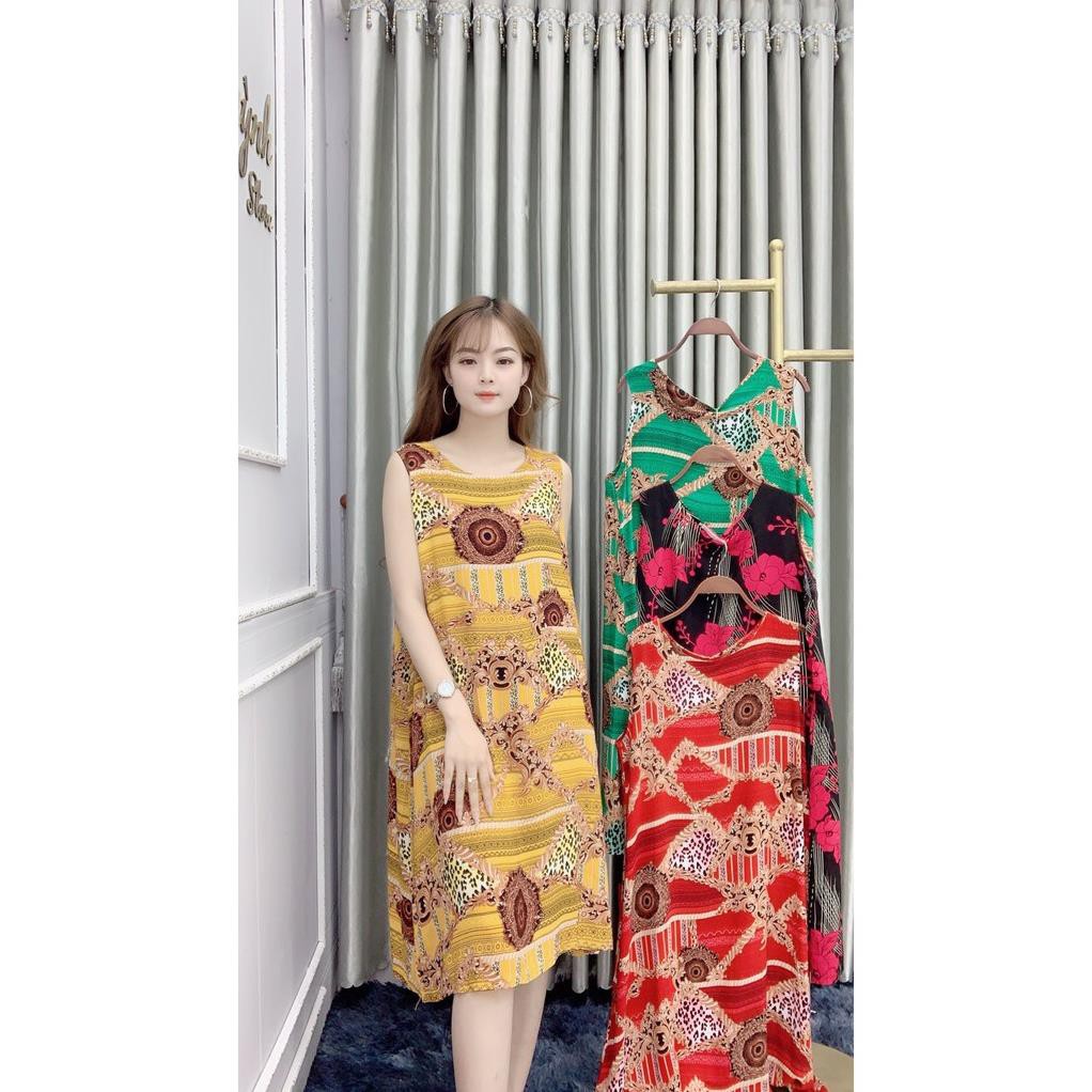 [Sale Khủng] Váy Lanh Xuông, Kiểu Đầm Cho Bà Bầu Đẹp, Siêu Mềm Mịn Thoải Mái Khi Mặc, SUMIFASHION