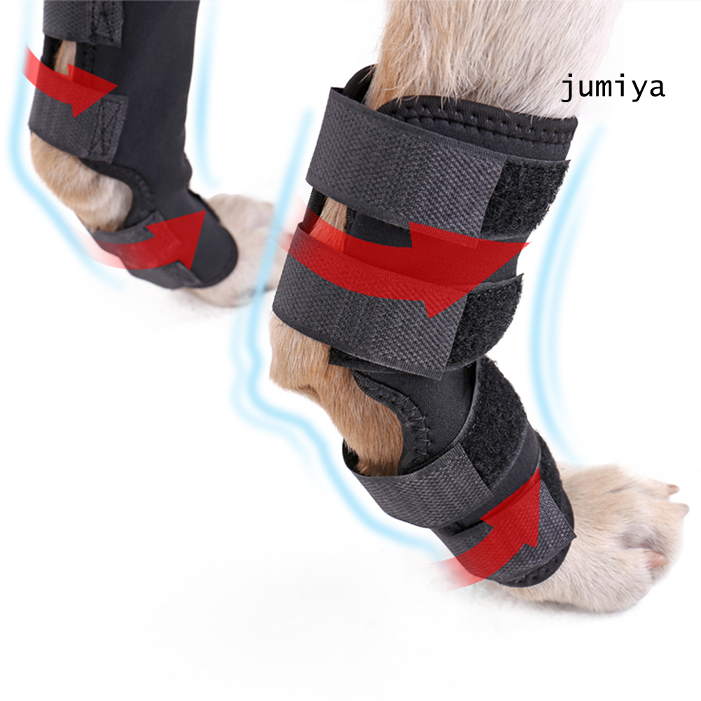 DSP 1 Pair Shockproof Pet Dog Legs Brace Knee Hock Support Surgical Wound Protector