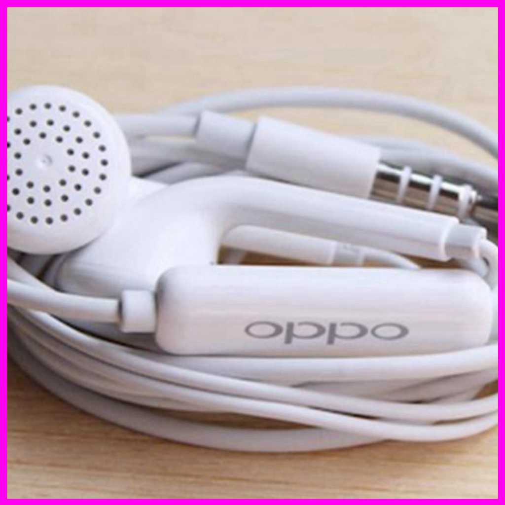 (Zin oppo) Tai Nghe Nhét Tai Oppo R9, Nghe Hay, Êm, Bass Tốt. Jack Cắm 3.5mm(Cam Kết Chất Lượng)