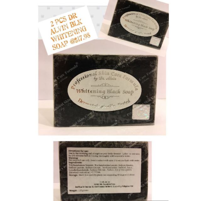 Soap  Trắng Da Hữu cơ Dr. Alvin