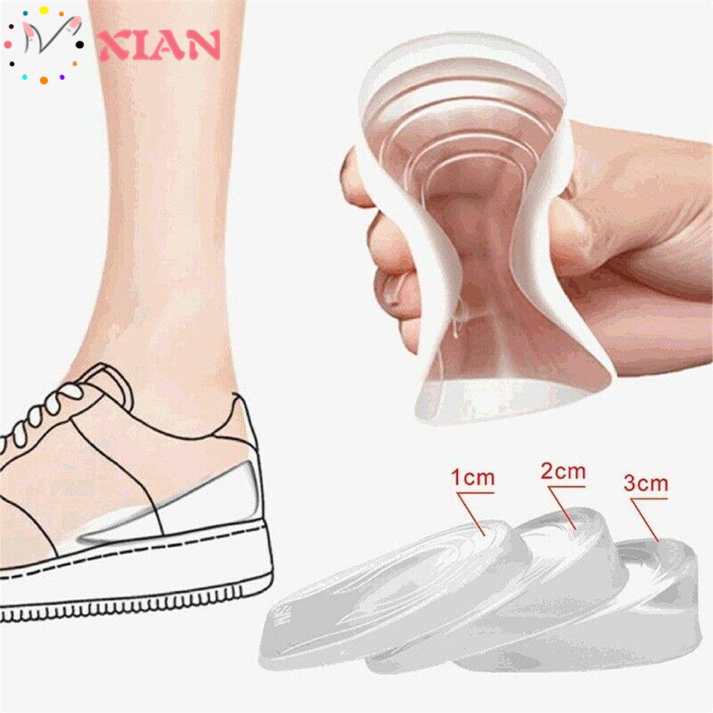 1 Cặp Đệm Silicone Mềm Trong Suốt Nâng Gót Chân Cho Nam Nữ