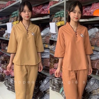 Đồ lam đi chùa # bà lai 2 nút vải kate & xô