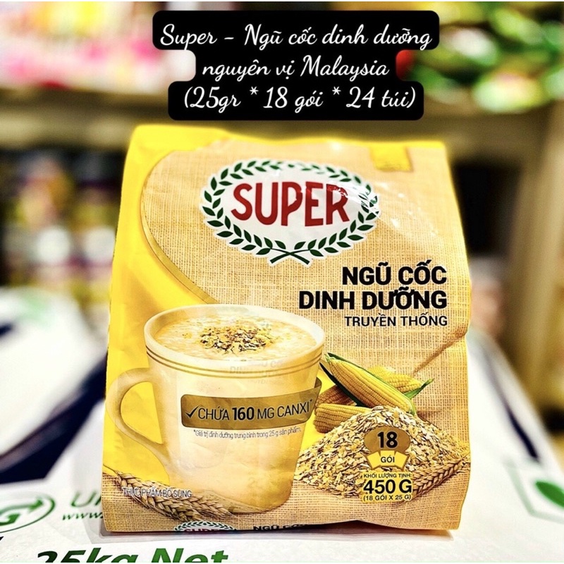 Ngũ cốc dinh dưỡng Super Singapore có 2 vị