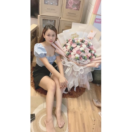 [Có Nowship] Bó hoa sáp Mix siêu cao cấp cực to đẹp. Bền vĩnh cửu. Đặt trước 3-4 tiếng, nhận hàng ngay.