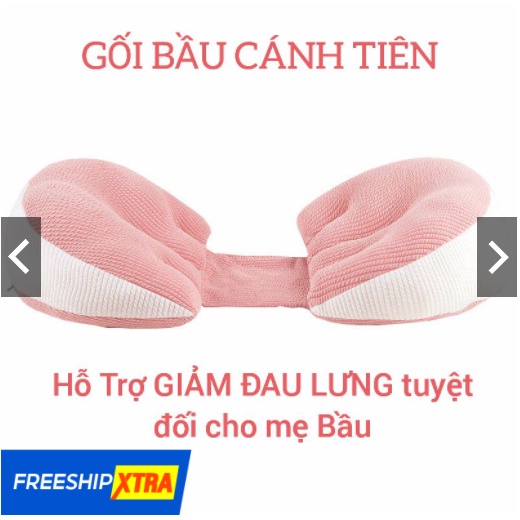 Gối Bầu Cánh Tiên Cao Cấp Hỗ Trợ Nâng Đỡ Bụng Giảm Đau Cho Mẹ Bầu