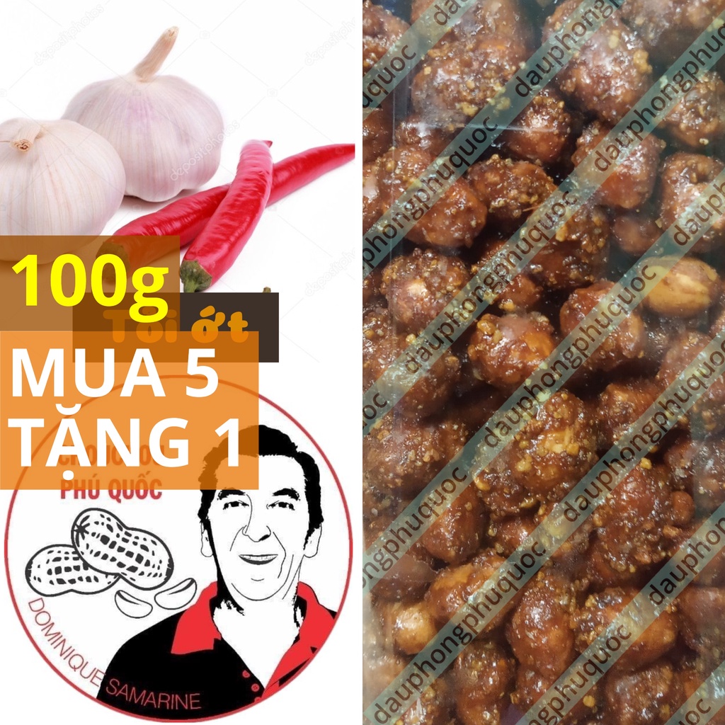 ️ Đậu phộng tỏi ớt CHOUCHOU PHÚ QUỐC ÔNG TÂY - hũ 100g