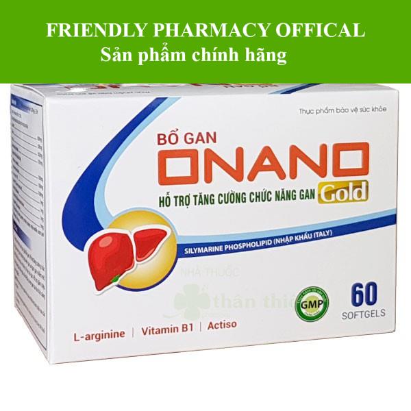 Bổ gan ONANO Gold – Hỗ trợ giải độc gan, giúp thanh nhiệt , tăng cường chức năng gan (hộp 60 viên)