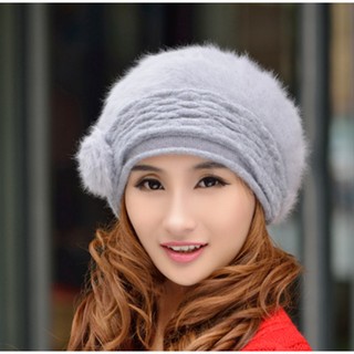 NÓN MŨ LEN BÊ RÊ LÔNG THỎ HÀN QUỐC