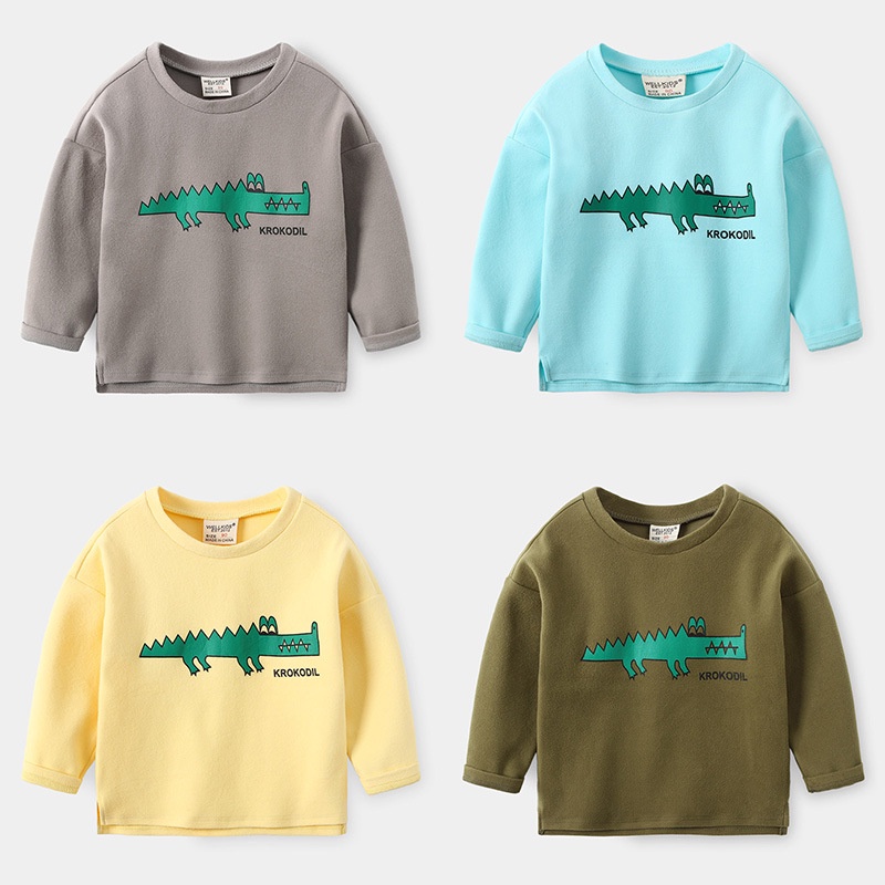 Áo thun cho bé trai WELLKIDS áo thu đông cho bé trai cotton hàng xuất Âu Mỹ