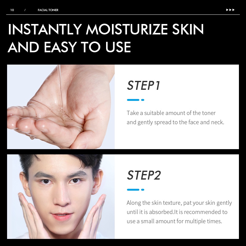 Nước hoa hồng LAIKOU Hyaluronic Acid tươi mát kiềm dầu cho nam 100ml