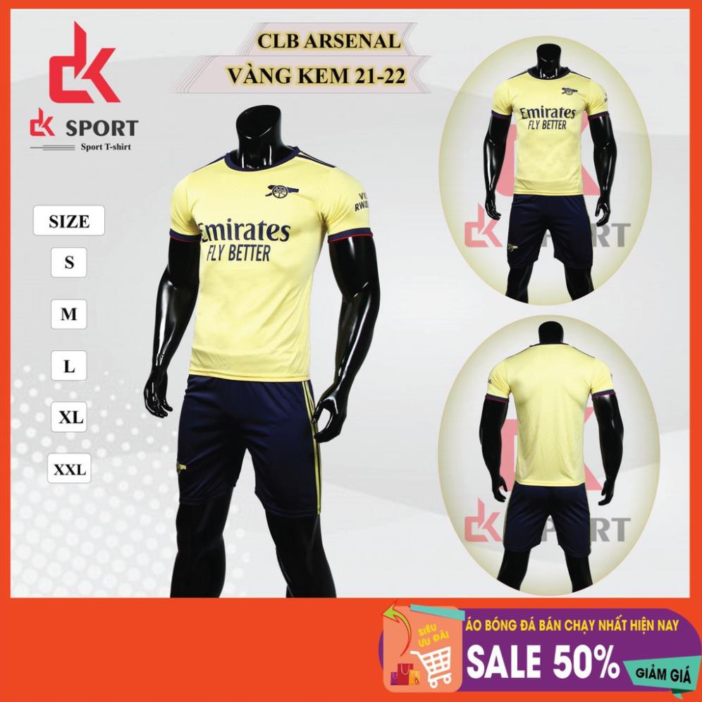 Bộ áo bóng đá Arsenal 2021 - 2022 sẵn kho, giá tốt